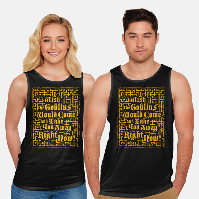 I Wish The Goblins Would Come-Unisex-Basic-Tank-Nemons