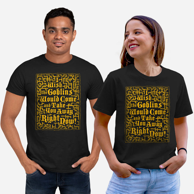 I Wish The Goblins Would Come-Unisex-Basic-Tee-Nemons