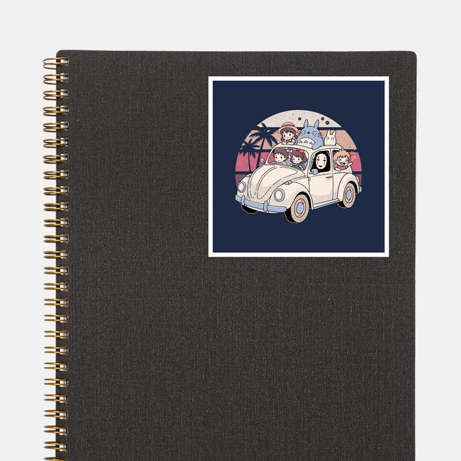 Studio Road Trip-None-Glossy-Sticker-GODZILLARGE