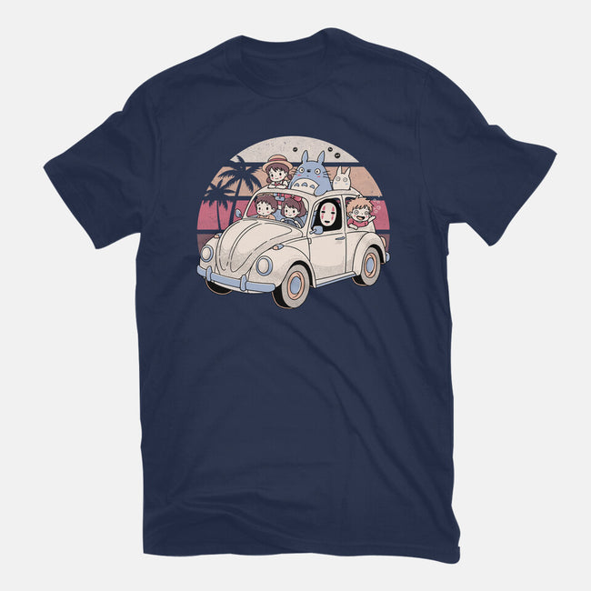 Studio Road Trip-Womens-Fitted-Tee-GODZILLARGE
