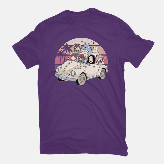 Studio Road Trip-Womens-Fitted-Tee-GODZILLARGE