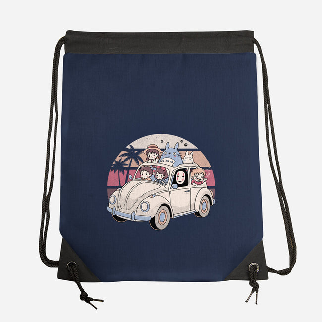 Studio Road Trip-None-Drawstring-Bag-GODZILLARGE