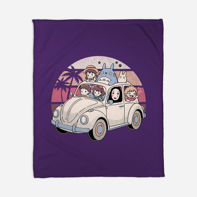 Studio Road Trip-None-Fleece-Blanket-GODZILLARGE