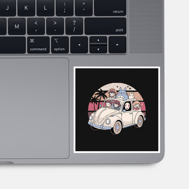 Studio Road Trip-None-Glossy-Sticker-GODZILLARGE