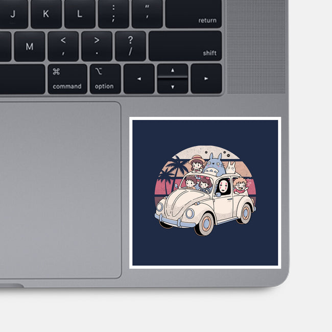 Studio Road Trip-None-Glossy-Sticker-GODZILLARGE