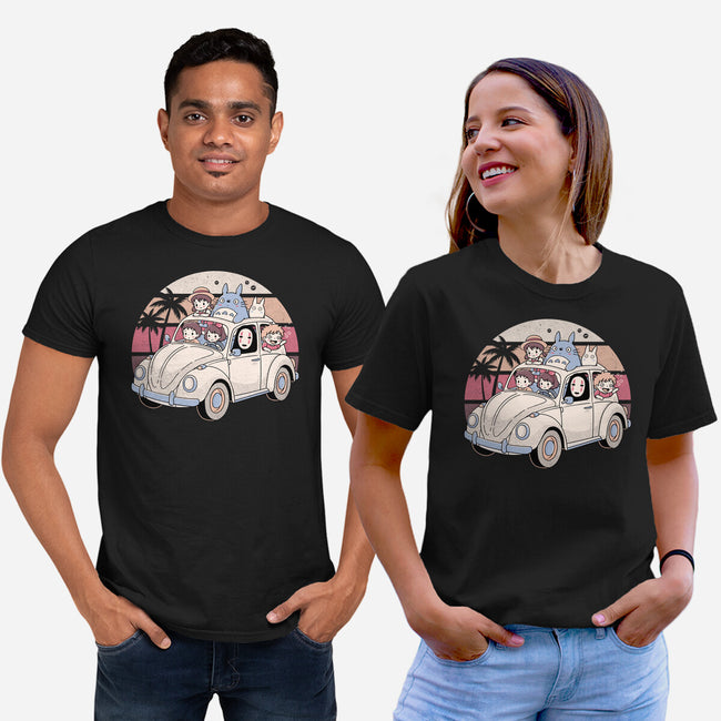 Studio Road Trip-Unisex-Basic-Tee-GODZILLARGE