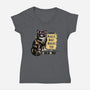 Donut Dungeon Tour-Womens-V-Neck-Tee-rocketman_art