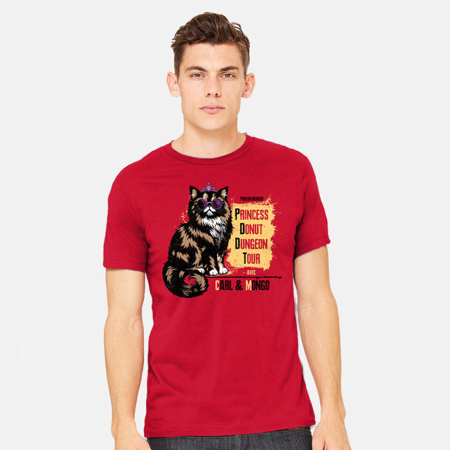 Donut Dungeon Tour-Mens-Heavyweight-Tee-rocketman_art