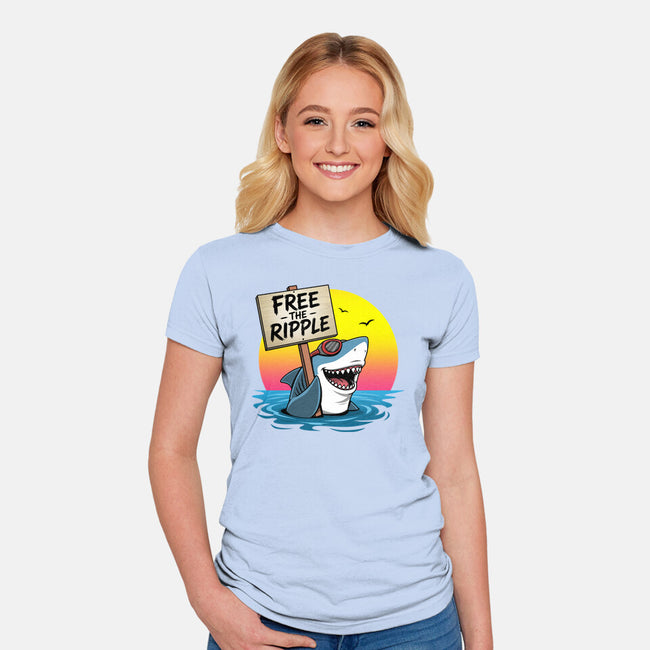 Free The Ripple-Womens-Fitted-Tee-Boggs Nicolas