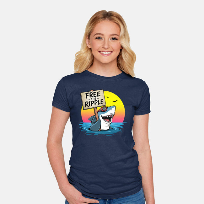 Free The Ripple-Womens-Fitted-Tee-Boggs Nicolas