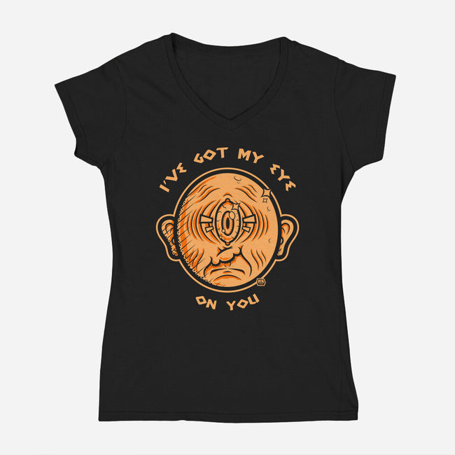 Got My Eye On You-Womens-V-Neck-Tee-krisren28