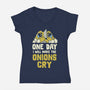 The Onions Will Cry-Womens-V-Neck-Tee-koalastudio