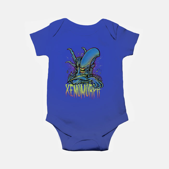 Beware The Xenomorph-Baby-Basic-Onesie-Fearcheck