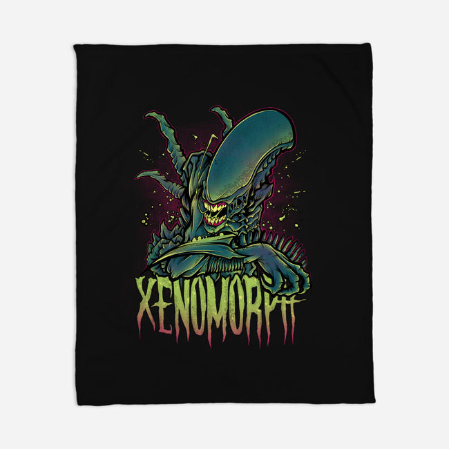 Beware The Xenomorph-None-Fleece-Blanket-Fearcheck