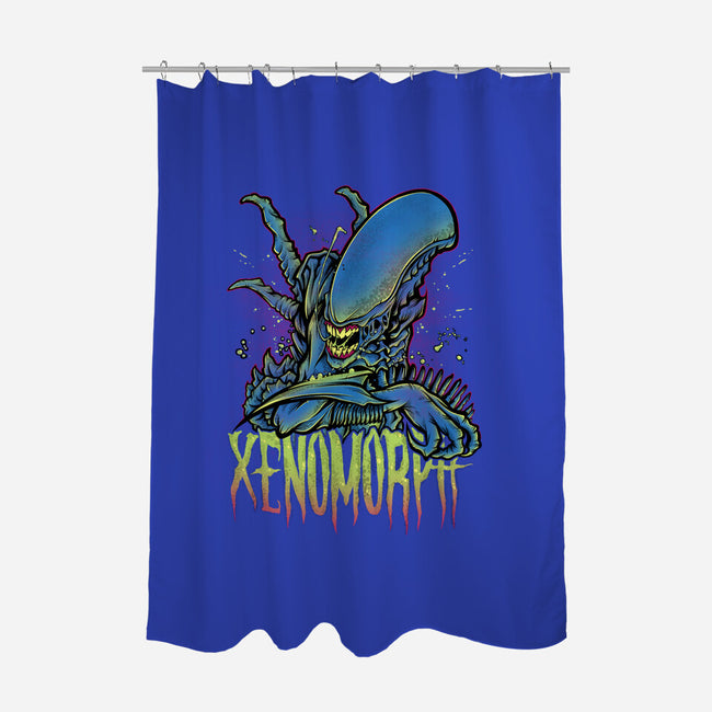 Beware The Xenomorph-None-Polyester-Shower Curtain-Fearcheck