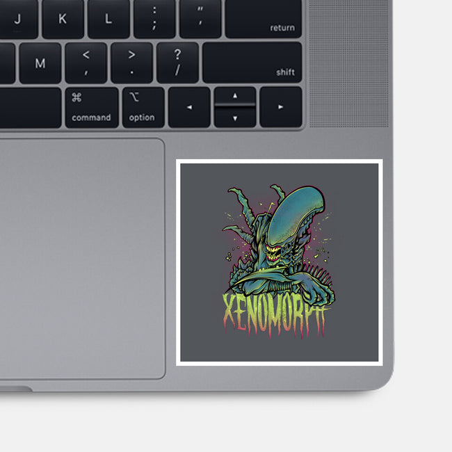 Beware The Xenomorph-None-Glossy-Sticker-Fearcheck