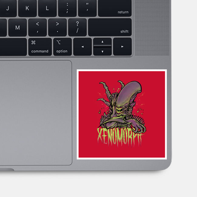 Beware The Xenomorph-None-Glossy-Sticker-Fearcheck