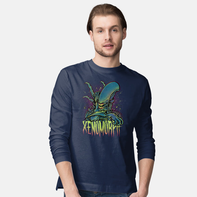 Beware The Xenomorph-Mens-Long Sleeved-Tee-Fearcheck