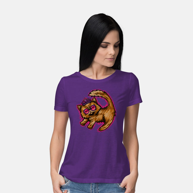 Princess Donut mural-Womens-Basic-Tee-joerawks