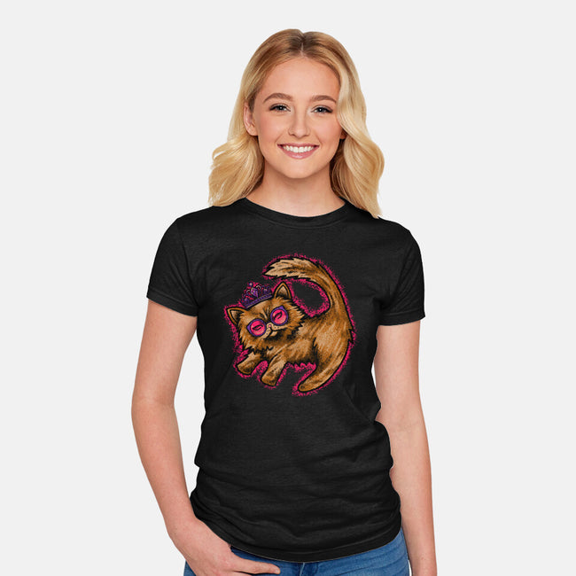 Princess Donut mural-Womens-Fitted-Tee-joerawks