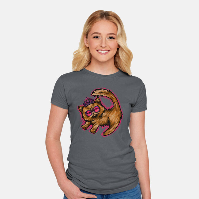 Princess Donut mural-Womens-Fitted-Tee-joerawks