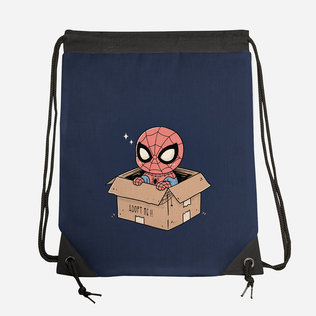 Adopt A Spider-None-Drawstring-Bag-GODZILLARGE