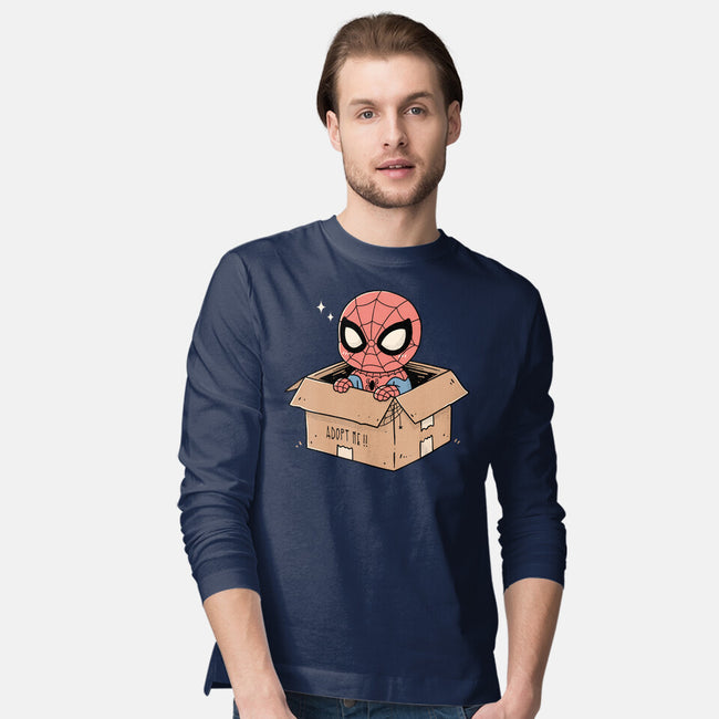Adopt A Spider-Mens-Long Sleeved-Tee-GODZILLARGE