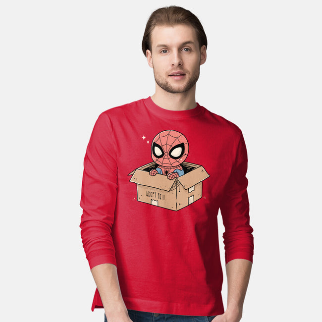 Adopt A Spider-Mens-Long Sleeved-Tee-GODZILLARGE