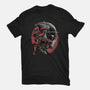 Mercenary In Red-Unisex-Basic-Tee-glitchygorilla