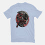 Mercenary In Red-Unisex-Basic-Tee-glitchygorilla