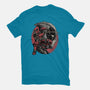 Mercenary In Red-Womens-Fitted-Tee-glitchygorilla