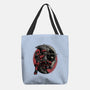 Mercenary In Red-None-Basic Tote-Bag-glitchygorilla