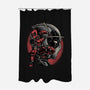 Mercenary In Red-None-Polyester-Shower Curtain-glitchygorilla