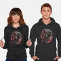 Mercenary In Red-Unisex-Pullover-Sweatshirt-glitchygorilla