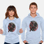 Mercenary In Red-Unisex-Pullover-Sweatshirt-glitchygorilla