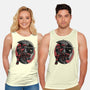 Mercenary In Red-Unisex-Basic-Tank-glitchygorilla