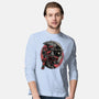 Mercenary In Red-Mens-Long Sleeved-Tee-glitchygorilla