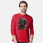 Mercenary In Red-Mens-Long Sleeved-Tee-glitchygorilla