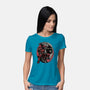 Mercenary In Red-Womens-Basic-Tee-glitchygorilla
