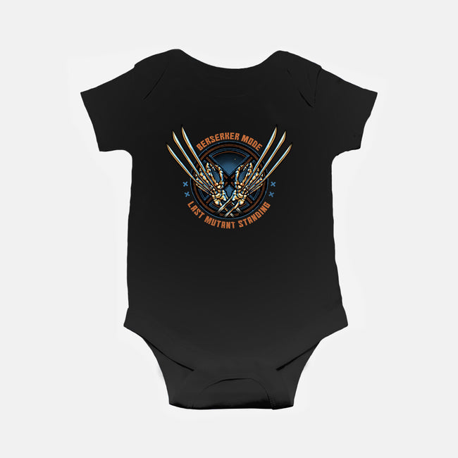 Last Mutant Standing-Baby-Basic-Onesie-glitchygorilla