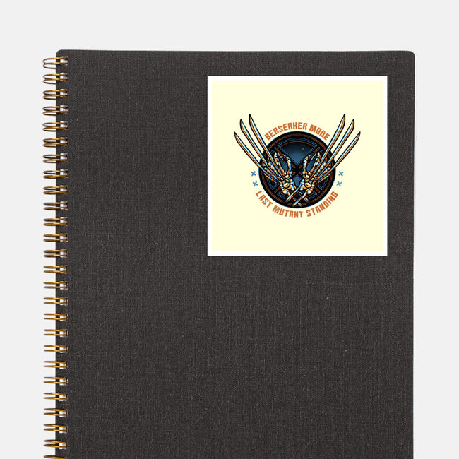 Last Mutant Standing-None-Glossy-Sticker-glitchygorilla