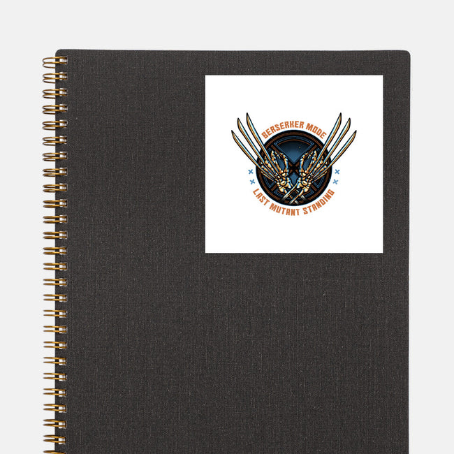 Last Mutant Standing-None-Glossy-Sticker-glitchygorilla