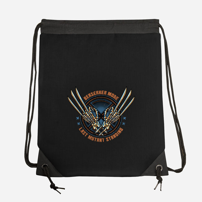 Last Mutant Standing-None-Drawstring-Bag-glitchygorilla