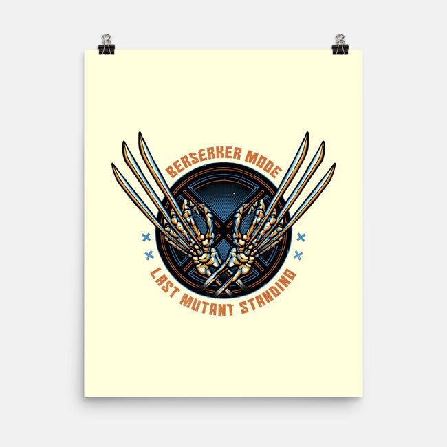 Last Mutant Standing-None-Matte-Poster-glitchygorilla