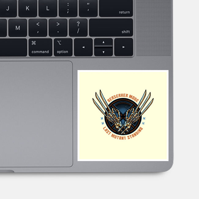 Last Mutant Standing-None-Glossy-Sticker-glitchygorilla
