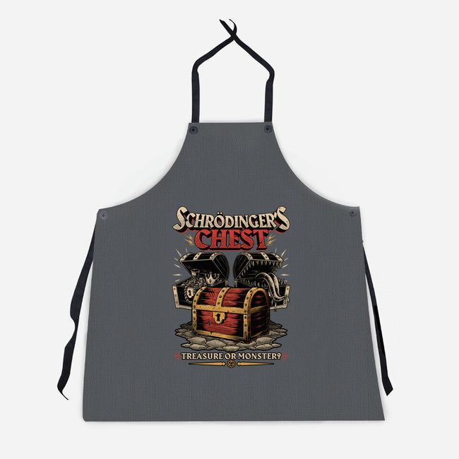 RPG Treasure Monster Chest-Unisex-Kitchen-Apron-Studio Mootant