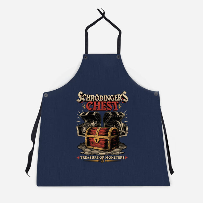 RPG Treasure Monster Chest-Unisex-Kitchen-Apron-Studio Mootant