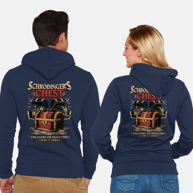 RPG Treasure Monster Chest-Unisex-Zip-Up-Sweatshirt-Studio Mootant