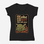 Medieval Poke Cthulhu-Womens-V-Neck-Tee-Studio Mootant