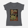 Medieval Poke Cthulhu-Womens-V-Neck-Tee-Studio Mootant
